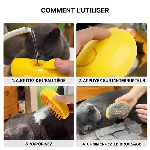 Brosse Pour Chat Et Chien à Vapeur