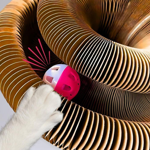 Jouet Pour Chat Intéractif Avec Balle Et Griffoir