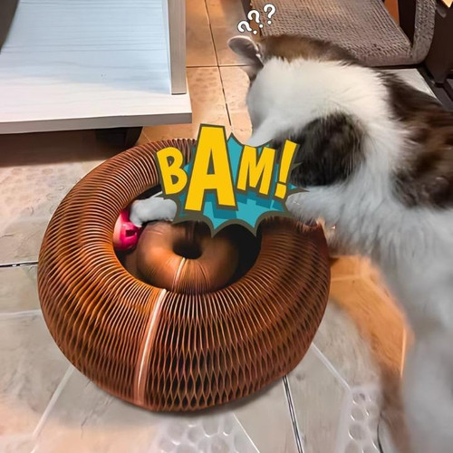 Jouet Pour Chat Intéractif Avec Balle Et Griffoir