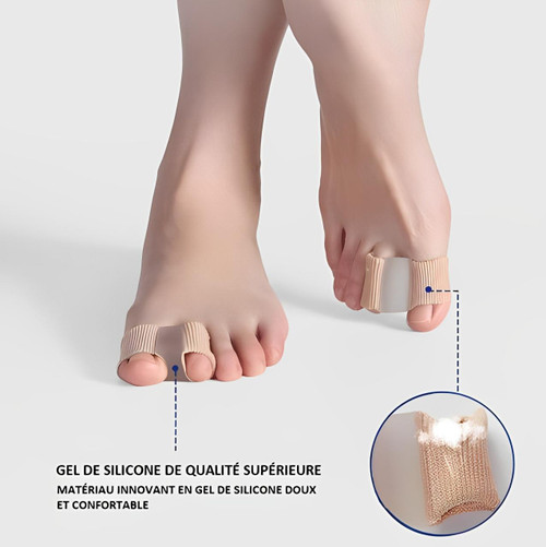 Séparateur d'Orteils Correcteur Hallux Valgus (lot de 2)