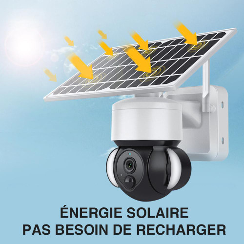 Caméra De Surveillance Extérieure Sans Fil Solaire