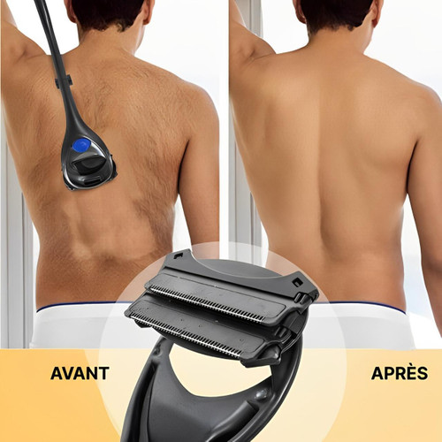 Épilateur Rasoir Dos Pour Homme