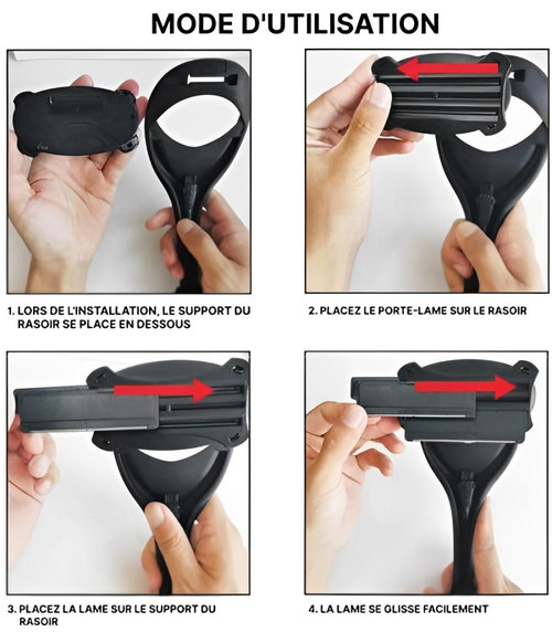 Épilateur Rasoir Dos Pour Homme