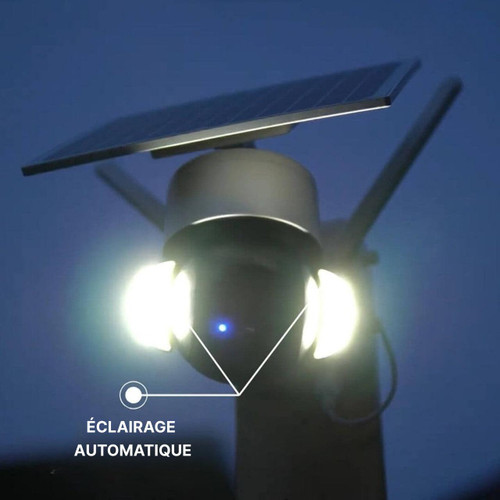 Caméra De Surveillance Extérieure Sans Fil Solaire