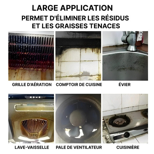 Mousse Pour Nettoyer Les Taches d'Huile Tenaces