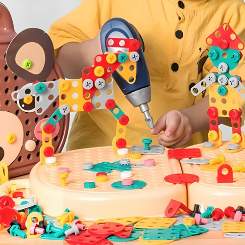 Jouet Boite à Outils Avec Perceuse Visseuse Pour Enfant