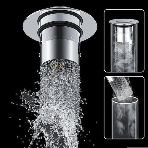 Bonde De Lavabo Avec Panier Filtrant Intégré