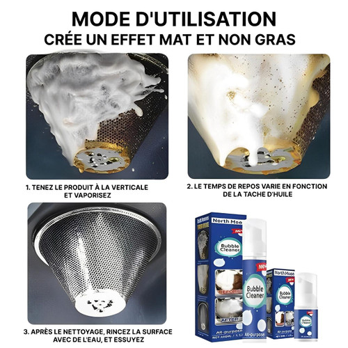 Mousse Pour Nettoyer Les Taches d'Huile Tenaces