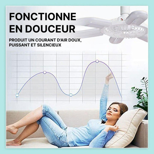 Ventilateur De Plafond Luminaire Silencieux
