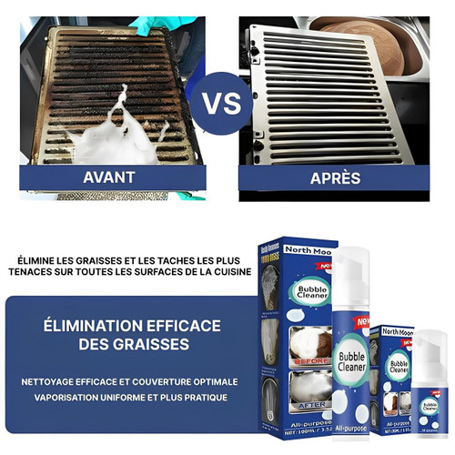 Mousse Pour Nettoyer Les Taches d'Huile Tenaces