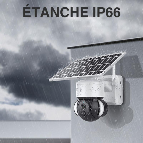 Caméra De Surveillance Extérieure Sans Fil Solaire