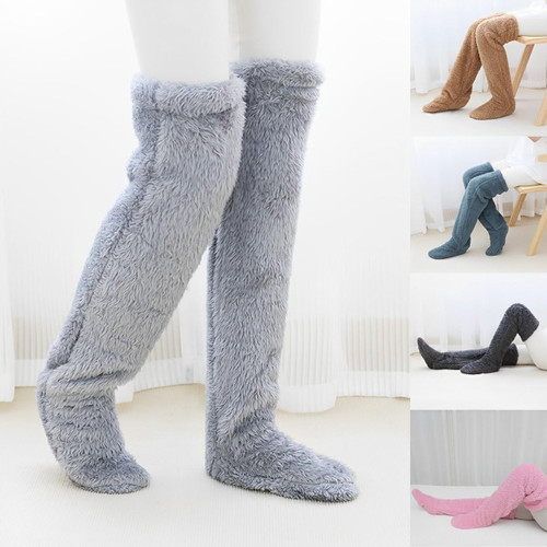 Chaussettes En Laine Polaires Pour Femme Hautes