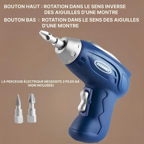 Jouet Boite à Outils Avec Perceuse Visseuse Pour Enfant