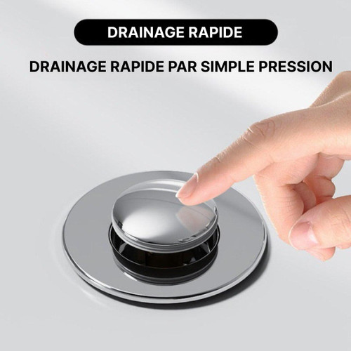 Bonde De Lavabo Avec Panier Filtrant Intégré