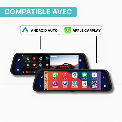 Rétroviseur DashCam CarPlay