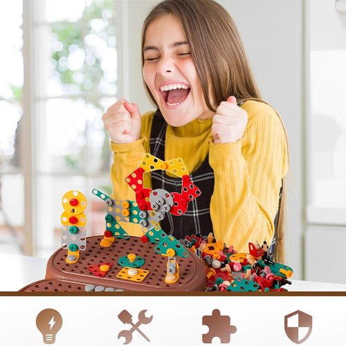 Jouet Boite à Outils Avec Perceuse Visseuse Pour Enfant