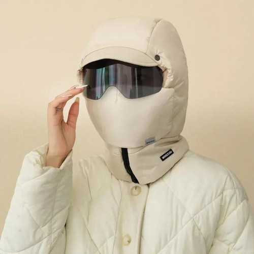 Cagoule Hiver 4-en-1 - Bonnet, Masque et Lunettes Intégrés
