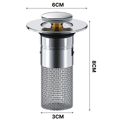 Bonde De Lavabo Avec Panier Filtrant Intégré