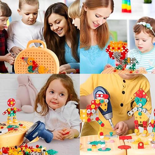 Jouet Boite à Outils Avec Perceuse Visseuse Pour Enfant