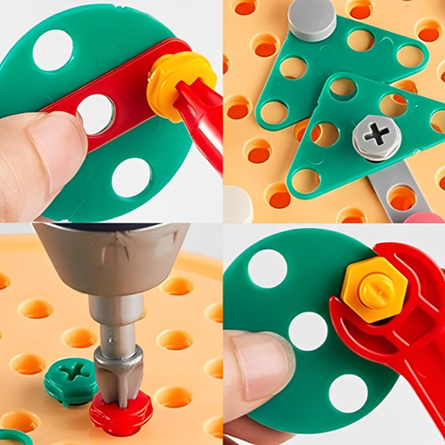 Jouet Boite à Outils Avec Perceuse Visseuse Pour Enfant