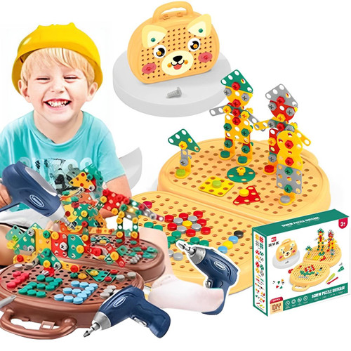 Jouet Boite à Outils Avec Perceuse Visseuse Pour Enfant