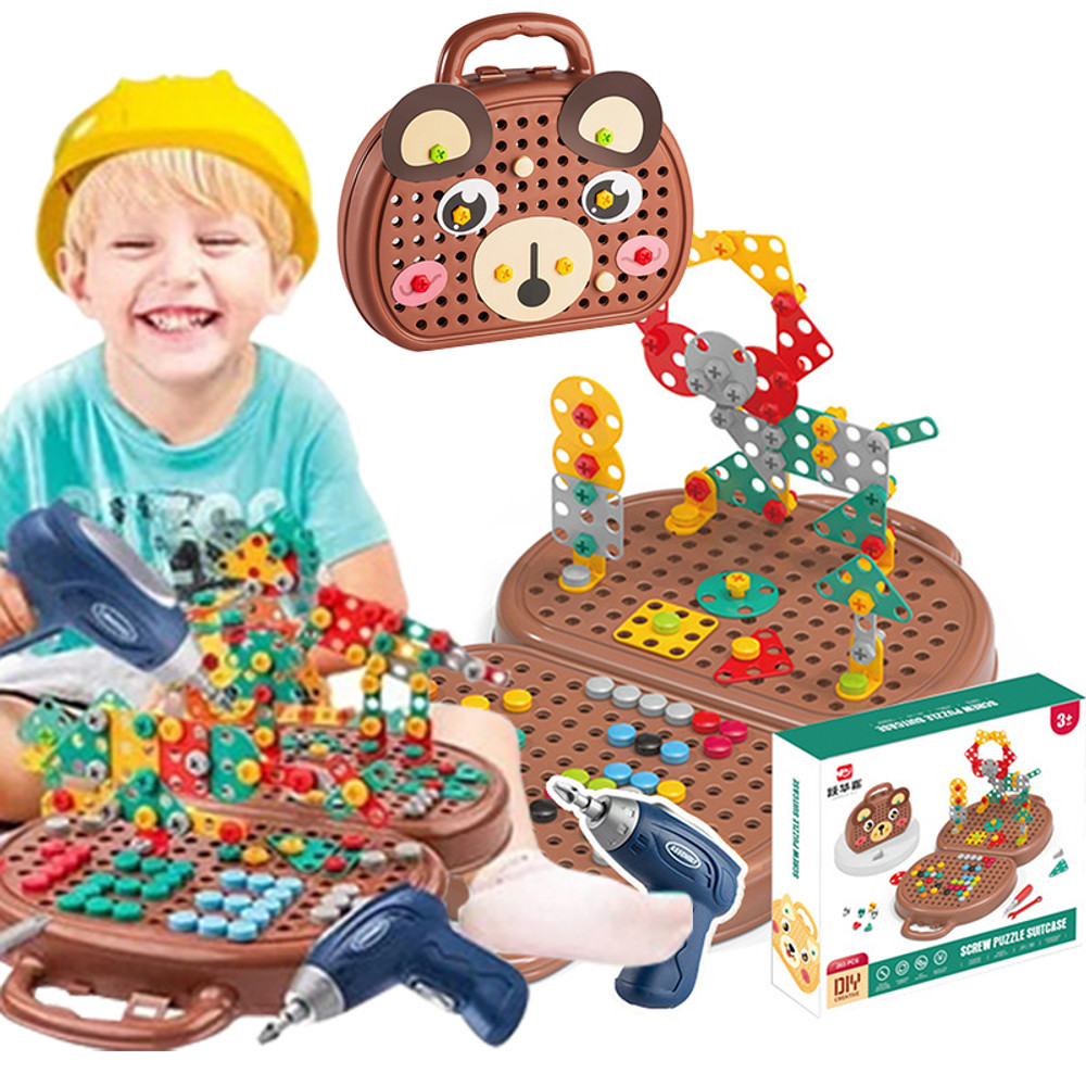 Jouet Boite à Outils Avec Perceuse Visseuse Pour Enfant