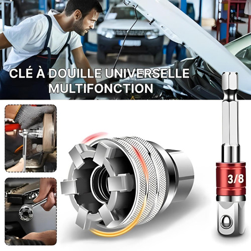 Clé À Douille Universelle Multifonction