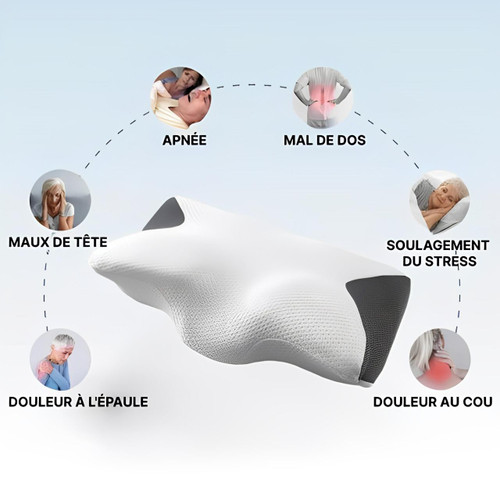 Oreiller Cervical Ergonomique À Mémoire De Forme