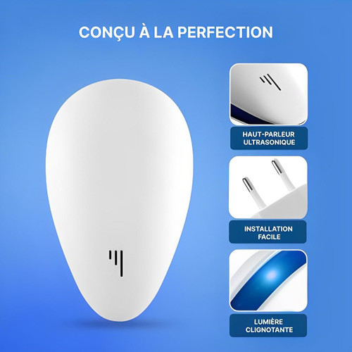 Répulsif à Ultrasons Pour Souris - Rats Et Araignées