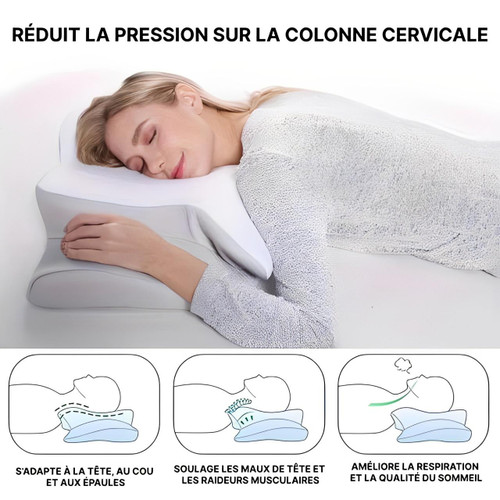 Oreiller Cervical Ergonomique À Mémoire De Forme