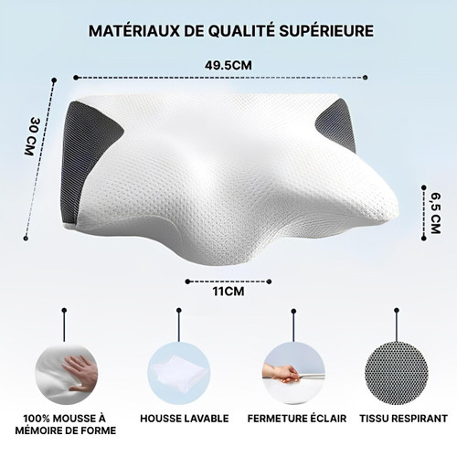 Oreiller Cervical Ergonomique À Mémoire De Forme