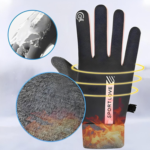 Gants Hiver Thermiques Anti Froid Imperméables Pour Écran Tactile