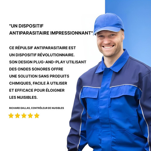 Répulsif à Ultrasons Pour Souris - Rats Et Araignées