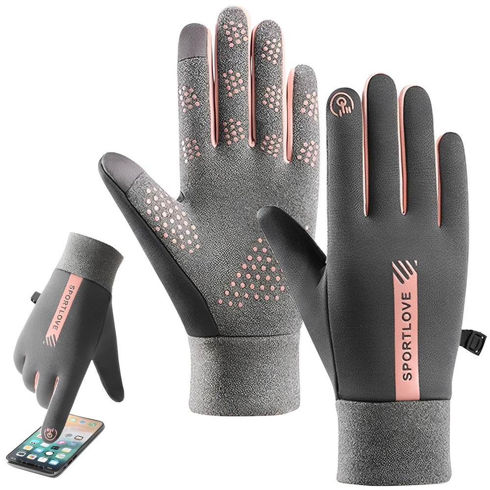 Gants Hiver Thermiques Anti Froid Imperméables Pour Écran Tactile
