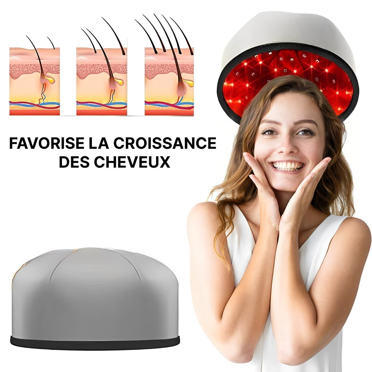 Casque Pour La Repousse Des Cheveux