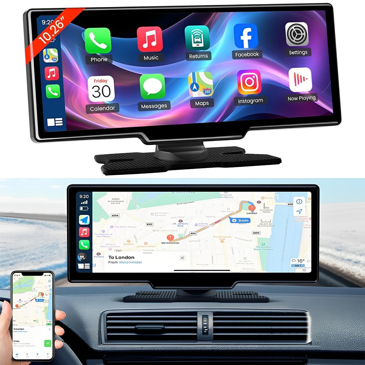 Ecran CarPlay Voiture