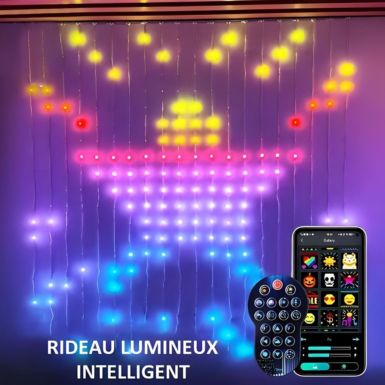 Rideau Lumineux Avec Télécommande