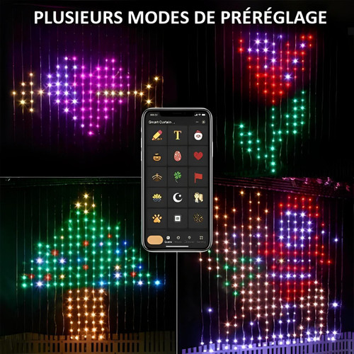 Rideau Lumineux Avec Télécommande