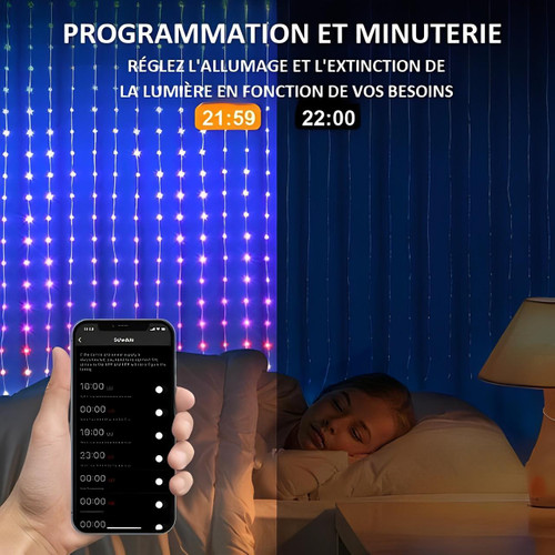 Rideau Lumineux Avec Télécommande