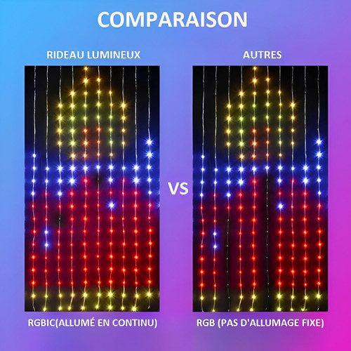 Rideau Lumineux Avec Télécommande