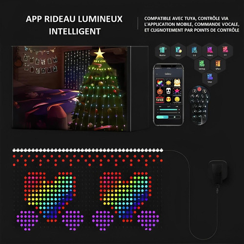 Rideau Lumineux Avec Télécommande