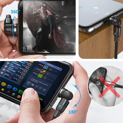 Câble Chargeur USB C - Lightning - Micro USB - 3-en-1