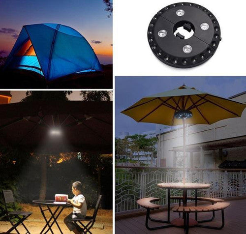 Eclairage LED Détachable pour parasol