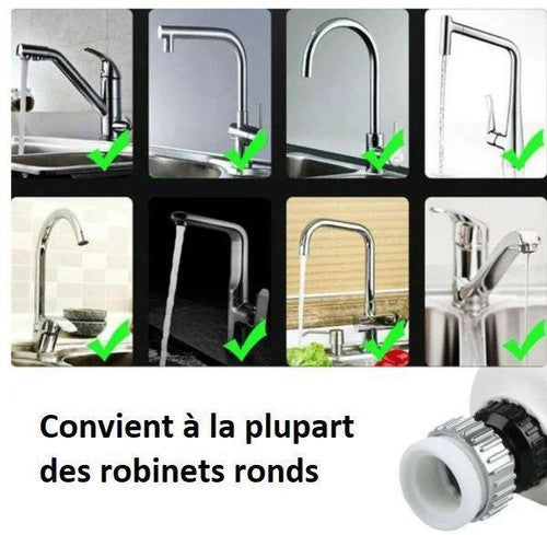 Économiseur d'Eau - Tête De Robinet Rotative à 360°