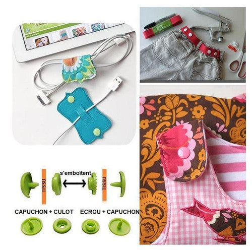 Ensemble De Boutons Pressions (360 Pièces)