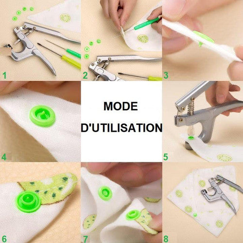 Ensemble De Boutons Pressions (360 Pièces)