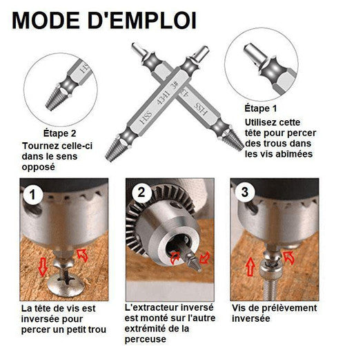 Extracteur De Vis De Première Qualité (lot de 5)