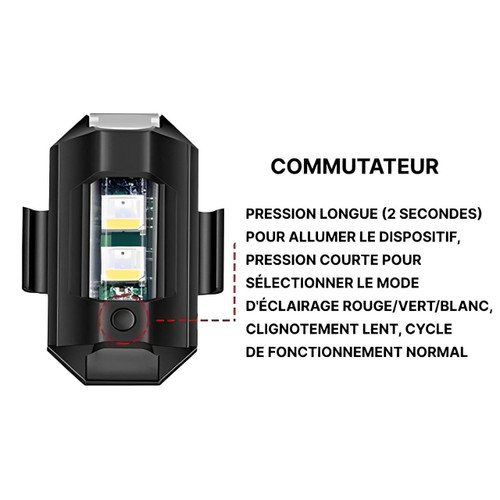 Feu Led Stroboscopique Pour Moto - Voiture Et Vélo