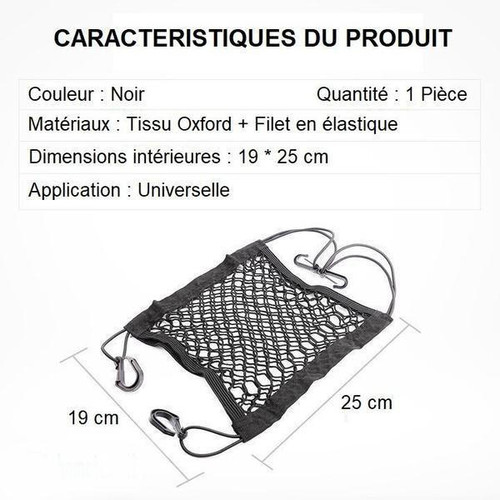 Filet de Rangement pour Voiture