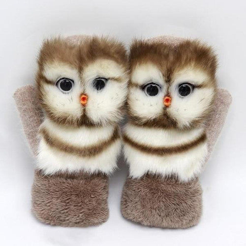 Gants d'Hiver Avec Peluche pour Femme